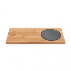 True Brands Orbit Wood Cheese Board with Inlay TRUE1663